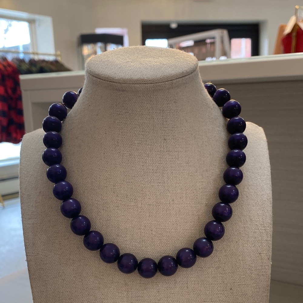 Blue acrylic necklace